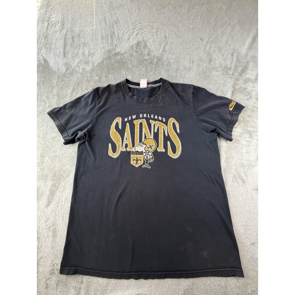 Nike New Orleans Saints T-Shirt Mens XL Black NFL Graphic Short Sleeve Tee